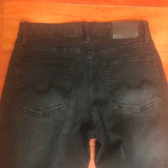 Black Straight Leg Faded Jeans - Picture 6 of 6